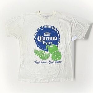 Corona Extra Tee with Blue and Green Design